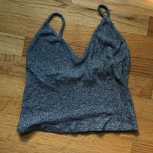 nwot heather gray knit tank